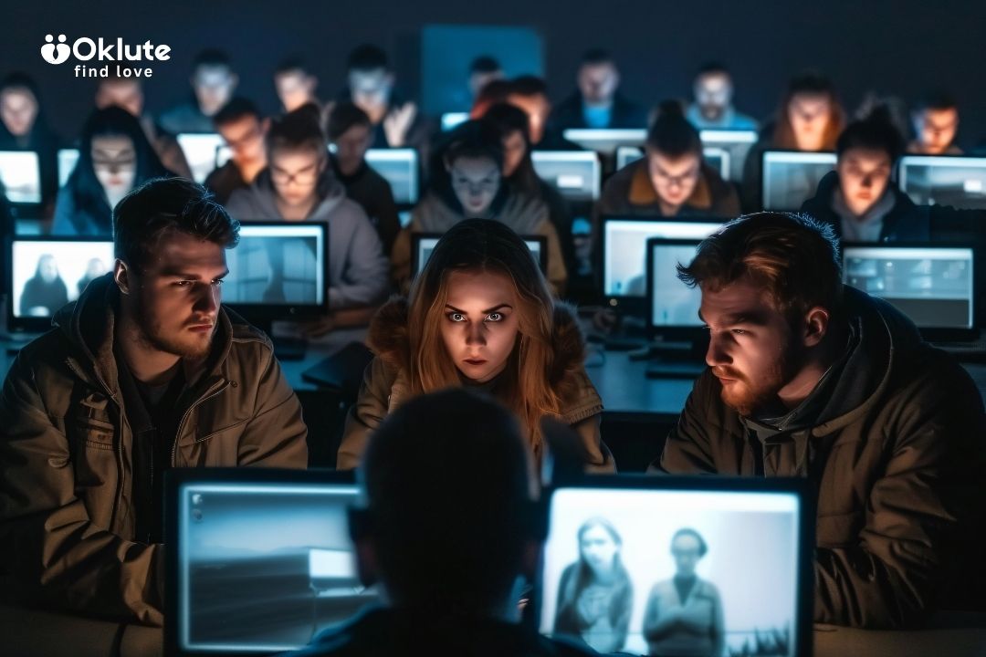 group on laptop