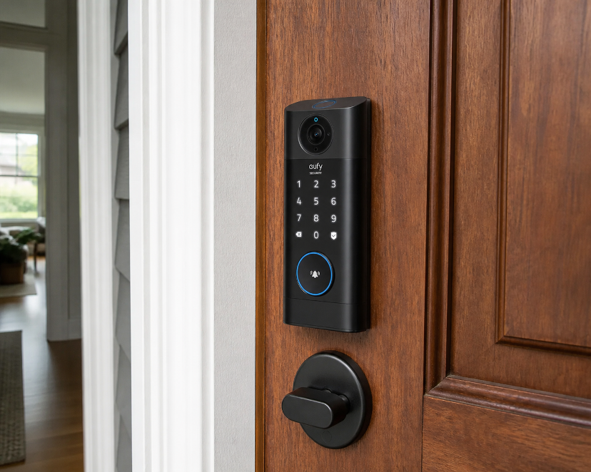 Video Smart Lock S330 installed on the front door