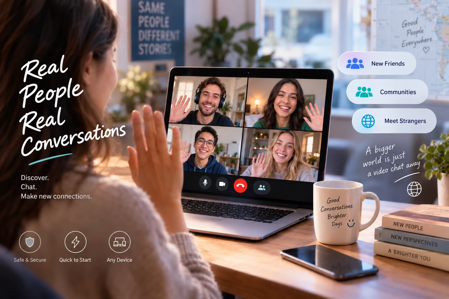 lady in video chat